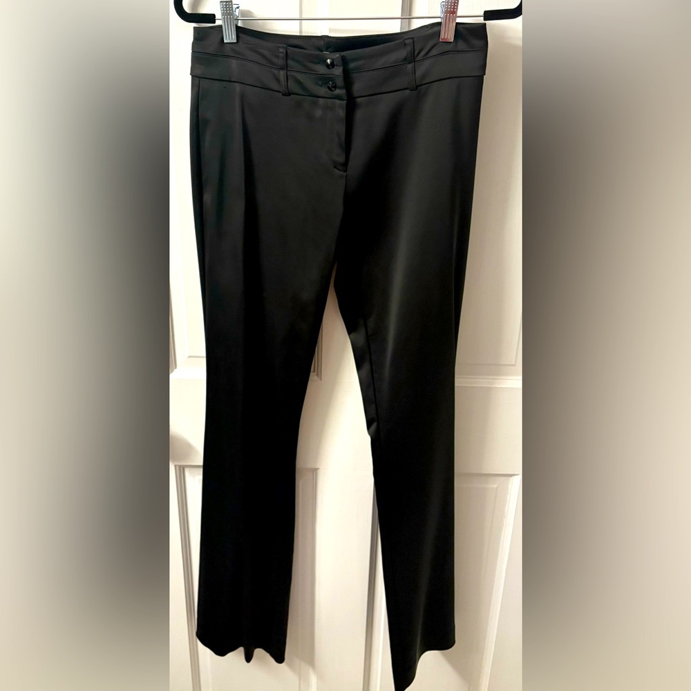 Cache‎ satin Black Flare Women's Pants 6